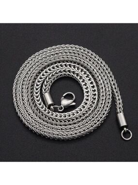Foxtail Chain Necklace Stainless Steel